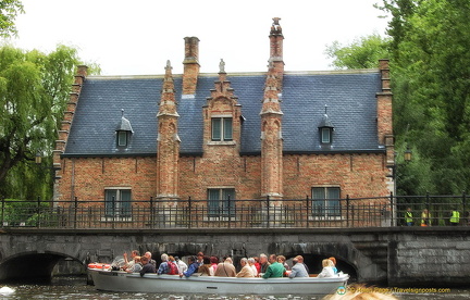 Minnewater House Begijnhof at the northern end of the Minnewater Lake